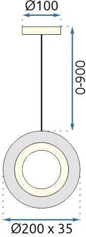 Toolight Krištolinis Pakabinamas Šviestuvas G119-1CP GOLD