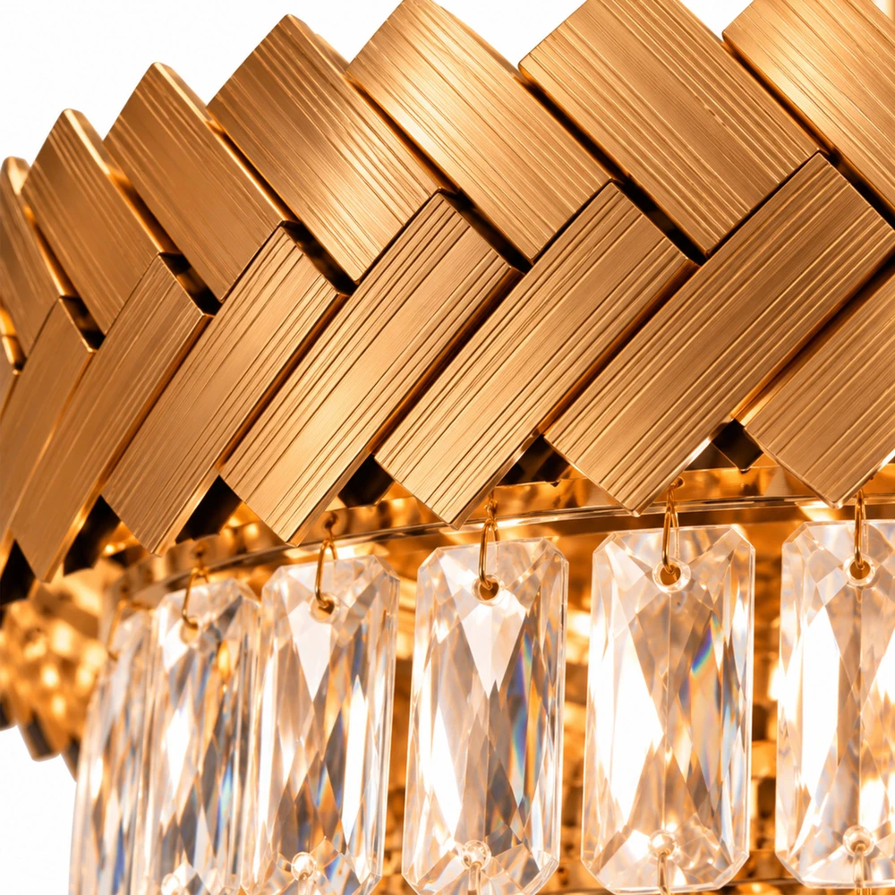 Lubinis šviestuvas Toolight Krištolinis Pakabinamas Šviestuvas APP1942-3CP 50cm Gold