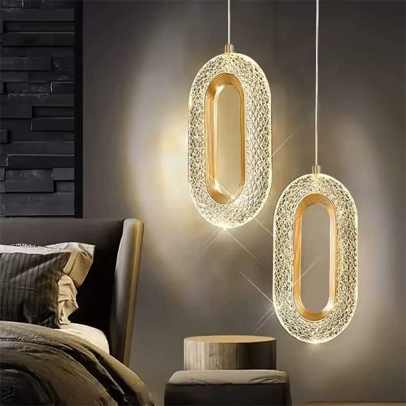 Toolight Krištolinis Pakabinamas Šviestuvas G113-1CP GOLD