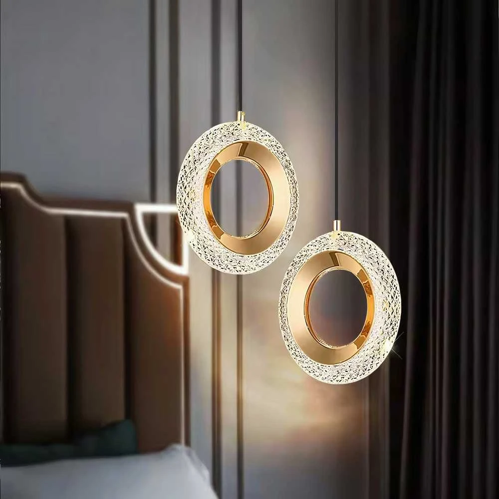 Toolight Krištolinis Pakabinamas Šviestuvas G119-1CP GOLD