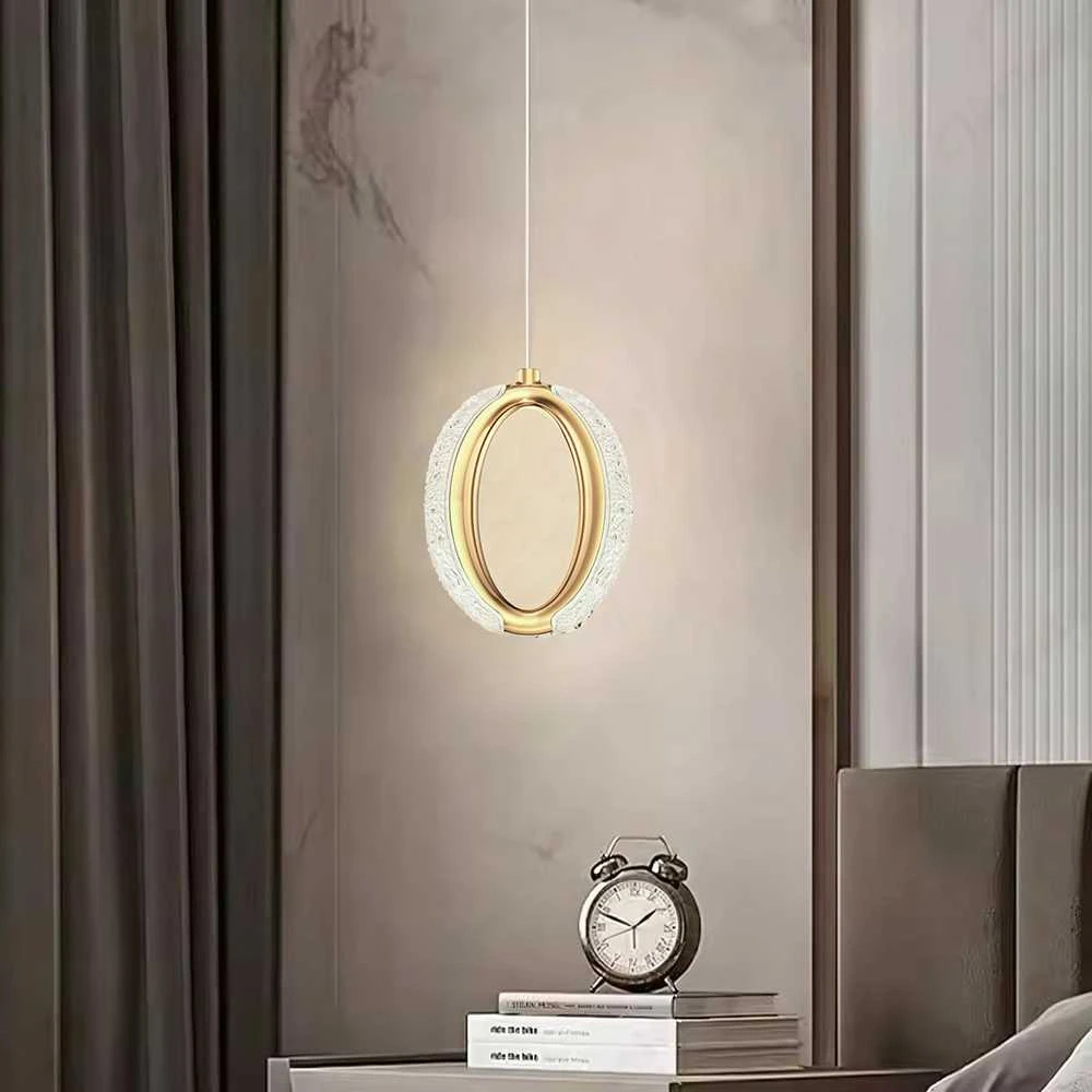 Lubinis šviestuvas Toolight Krištolinis Pakabinamas Šviestuvas LED G114-1CP Złota