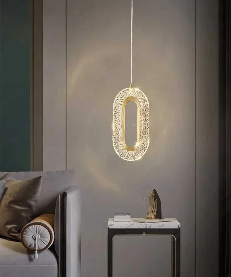 Toolight Krištolinis Pakabinamas Šviestuvas G113-1CP GOLD
