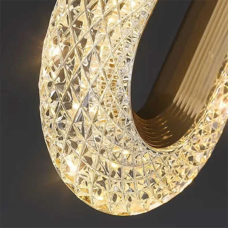 Toolight Krištolinis Pakabinamas Šviestuvas G113-1CP GOLD