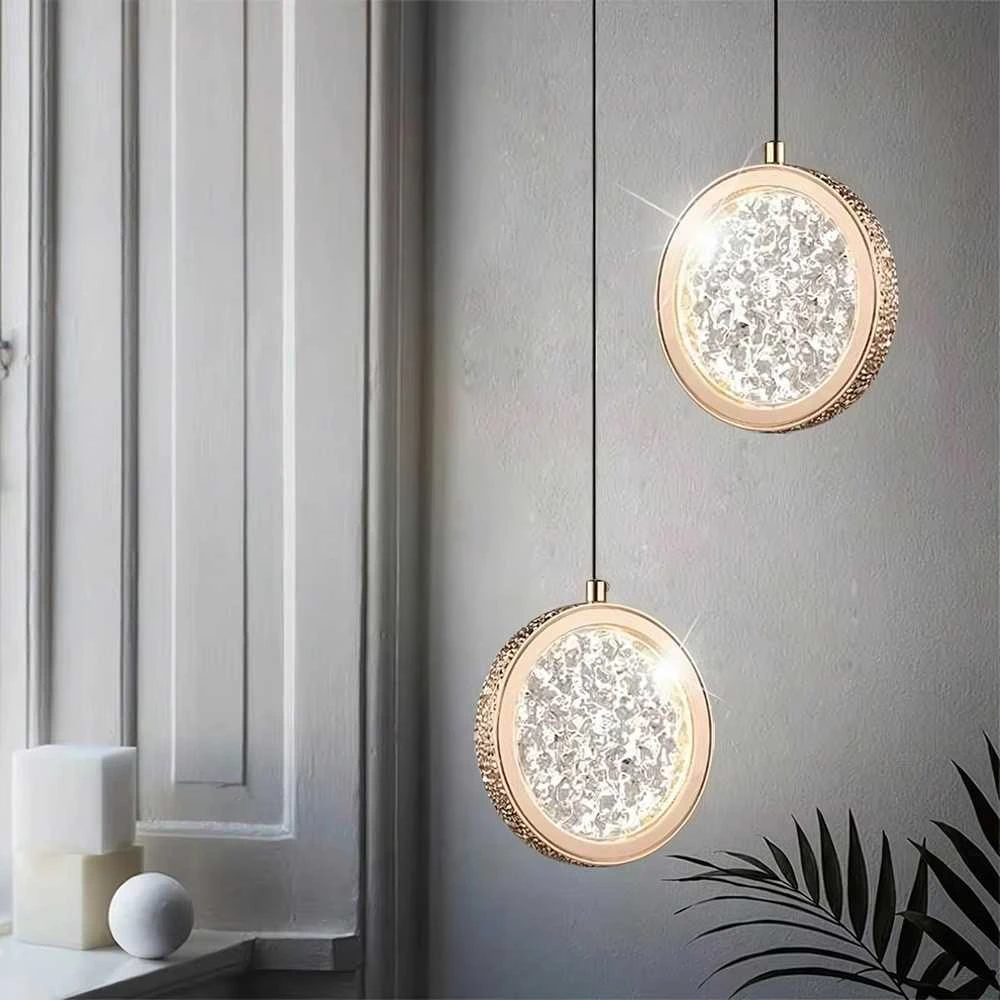 Lubinis šviestuvas Toolight Krištolinis Pakabinamas Šviestuvas LED G089-1CP Złota