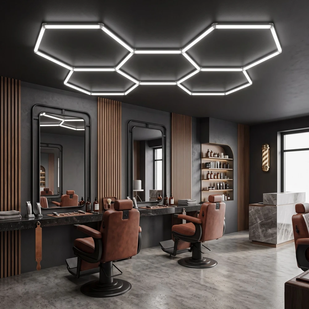 Lubinis šviestuvas Toolight Led Šviestuvas Hexagon Jnh051-h Baltas