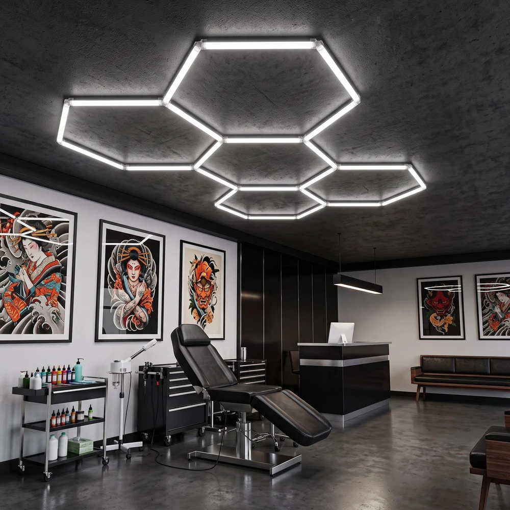 Lubinis šviestuvas Toolight Led Šviestuvas Hexagon Jnh051-h Baltas