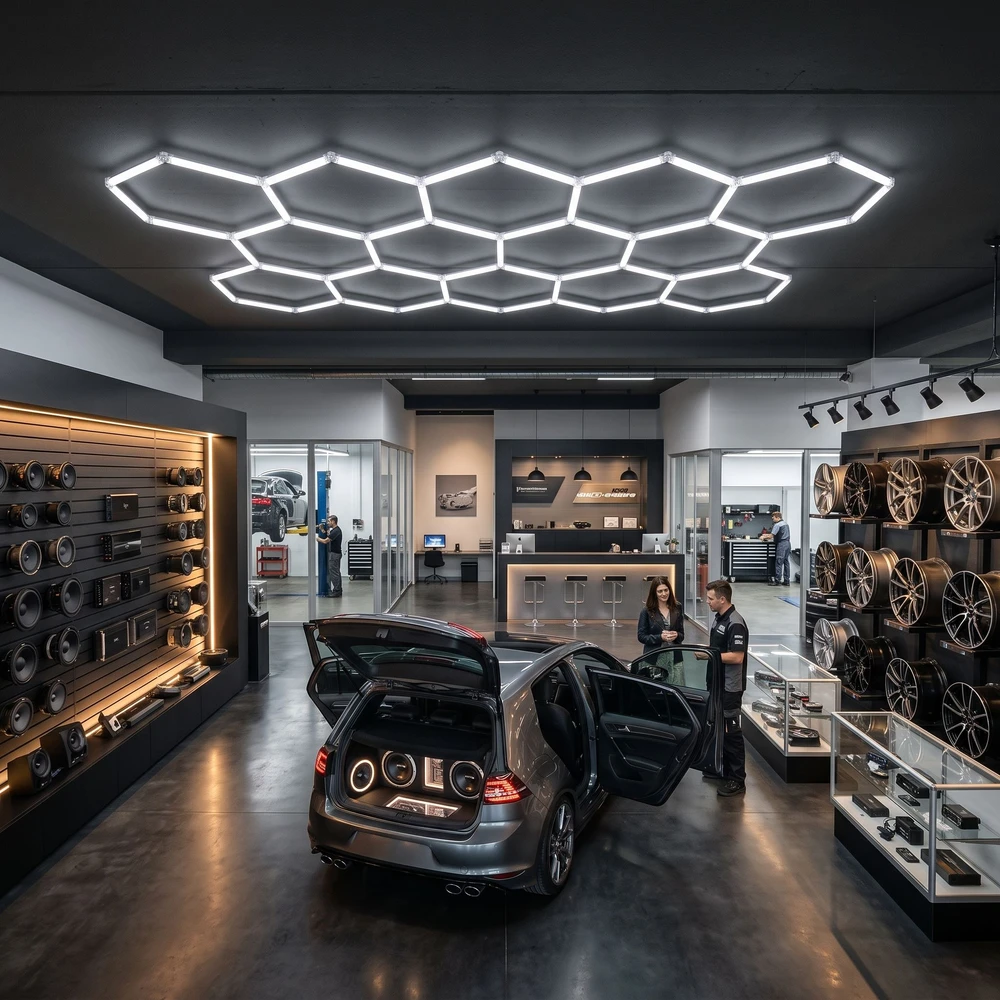 Lubinis šviestuvas Toolight Led Šviestuvas Hexagon Jnh052-h Baltas