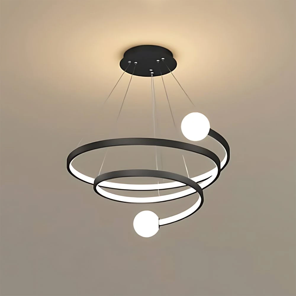 Lubinis šviestuvas Toolight Lhj029-cp Juodas Pakabinamas Šviestuvas