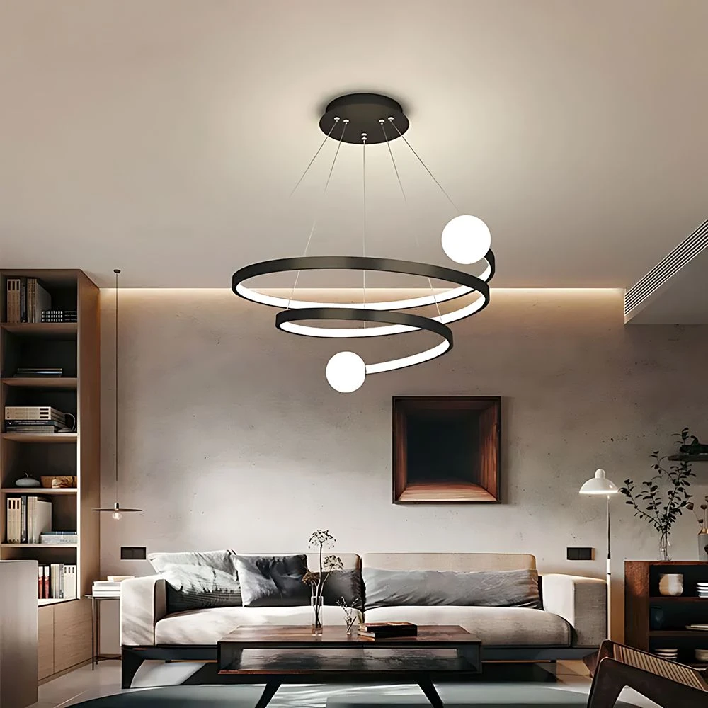 Lubinis šviestuvas Toolight Lhj029-cp Juodas Pakabinamas Šviestuvas
