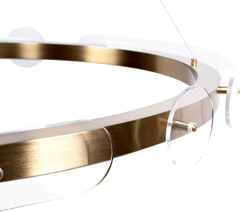 Lubinis šviestuvas Toolight Loop LED pakabinamas lubų šviestuvas APP1549-cp Gold + nuotolinio valdymo pultas