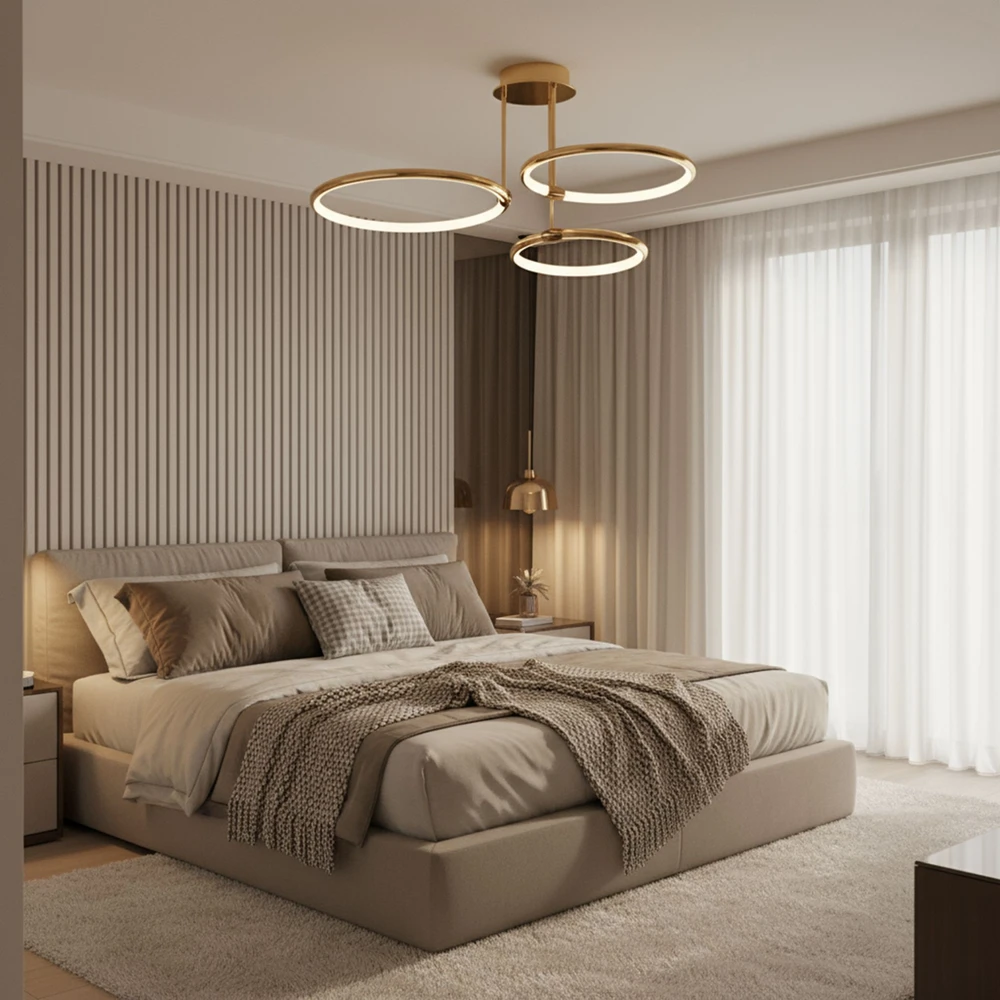 Lubinis šviestuvas Toolight Lubų Šviestuvas G122-3c Gold Led