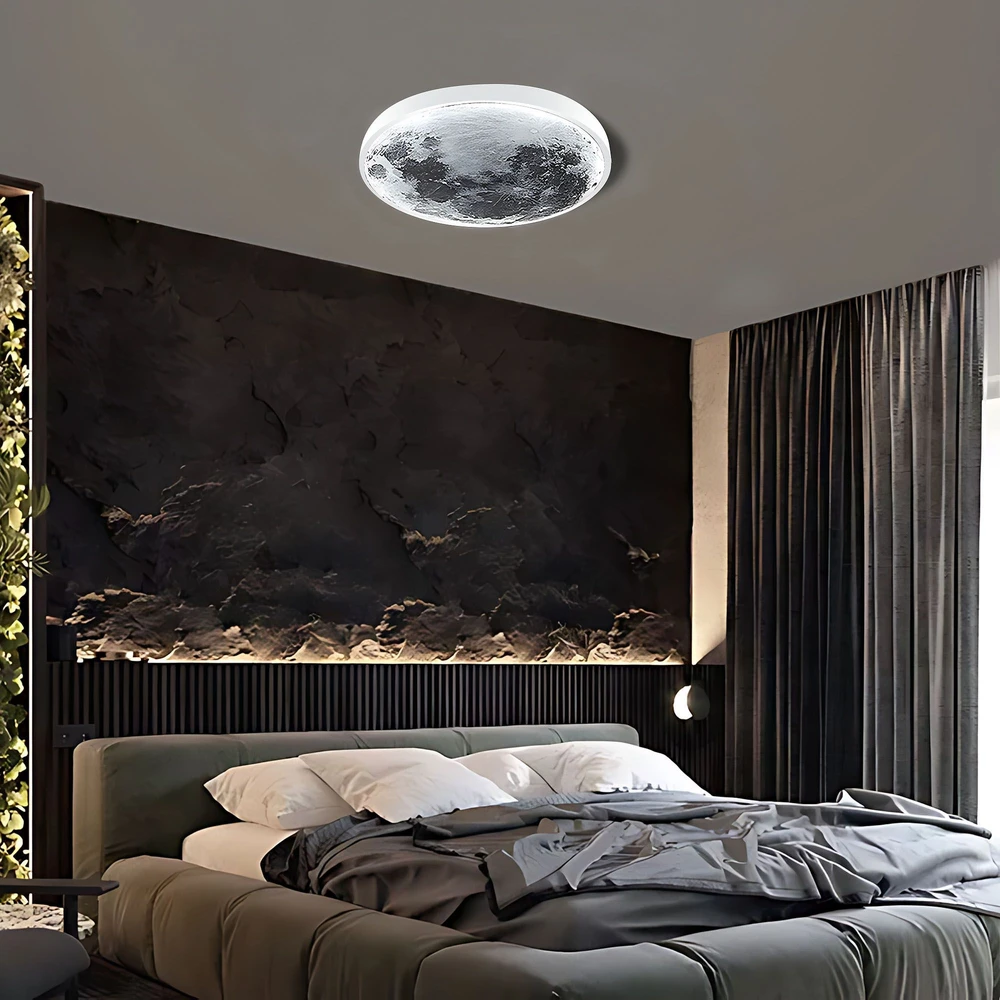 Lubinis šviestuvas Toolight Lubų šviestuvas APP1806-CW Moon LED Baltas