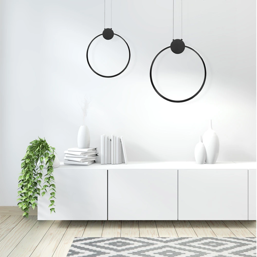 Lubinis šviestuvas Toolight Lubų Šviestuvas Led App1395-cp Juodas 40cm