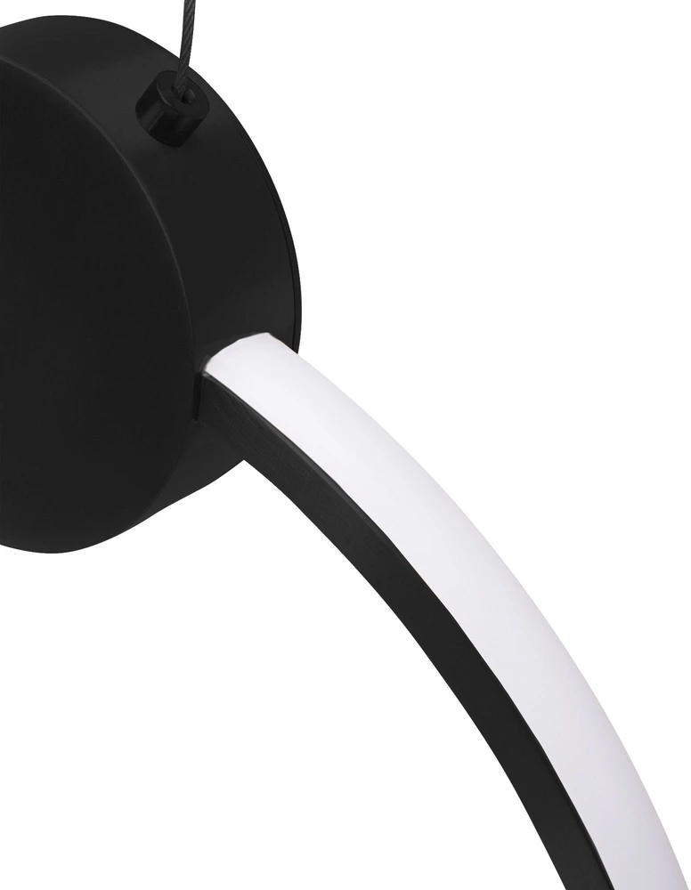 Lubinis šviestuvas Toolight Lubų Šviestuvas Led App1395-cp Juodas 40cm