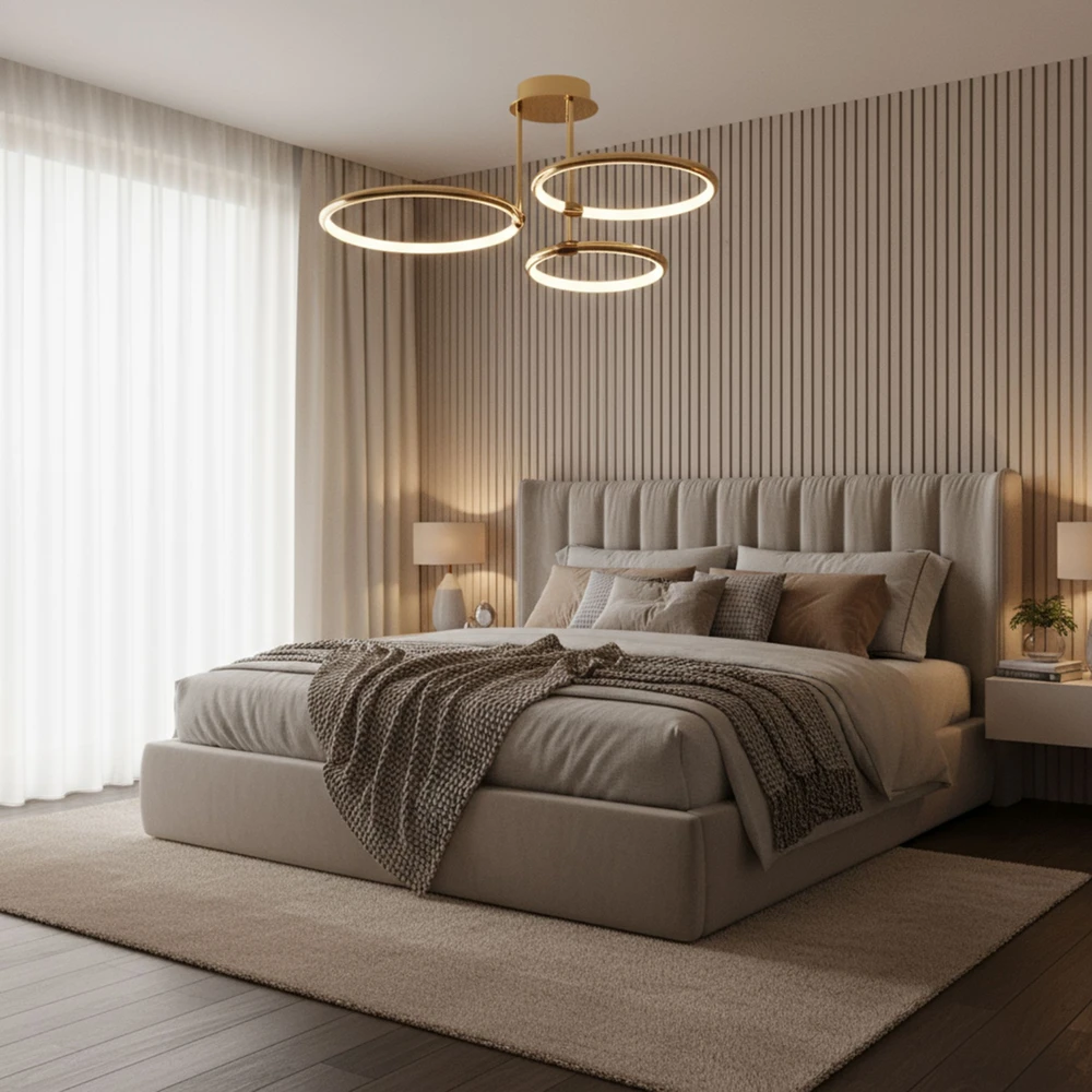 Lubinis šviestuvas Toolight Lubų Šviestuvas G122-3c Gold Led