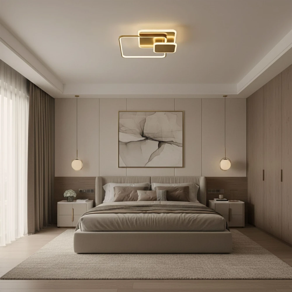 Lubinis šviestuvas Toolight Lubų šviestuvas APP1714-C Gold LED