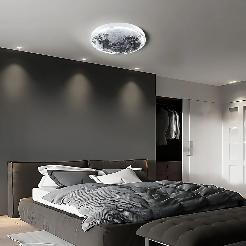 Lubinis šviestuvas Toolight Lubų šviestuvas APP1806-CW Moon LED Baltas