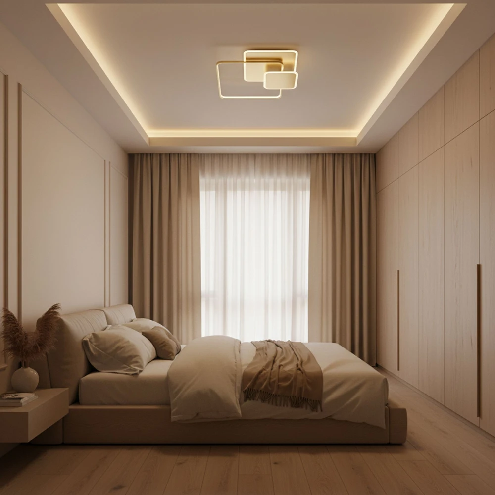 Lubinis šviestuvas Toolight Lubų šviestuvas APP1713-C GOLD LED