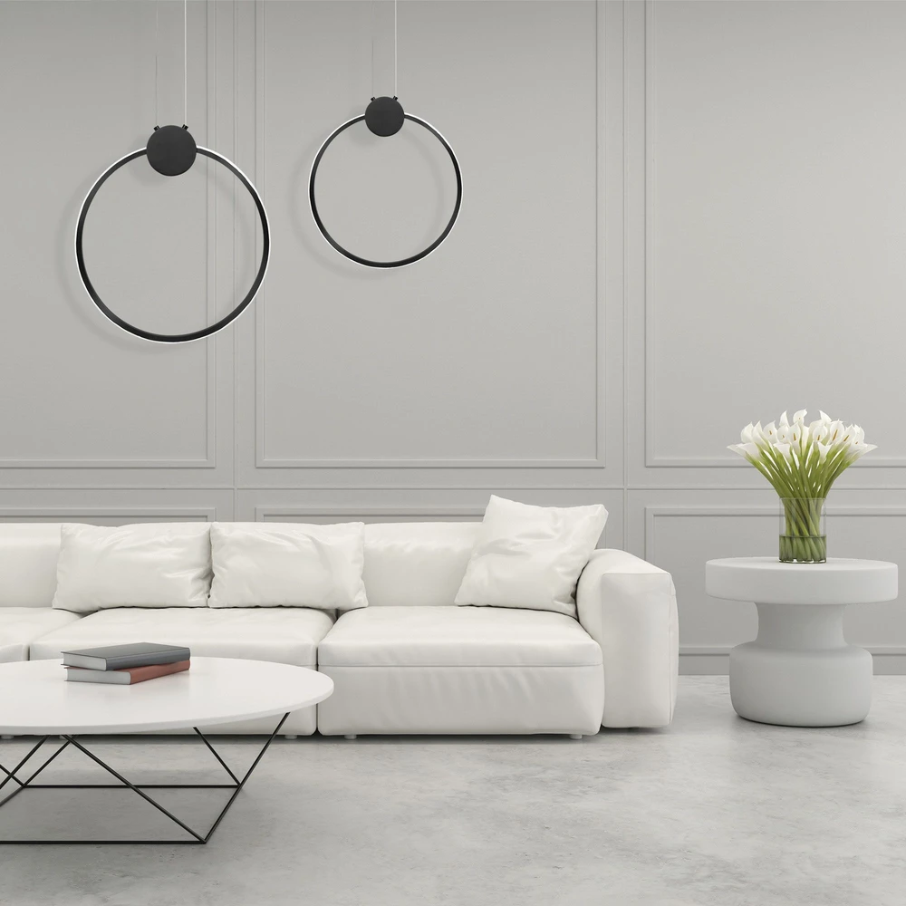 Lubinis šviestuvas Toolight Lubų Šviestuvas Led App1395-cp Juodas 40cm