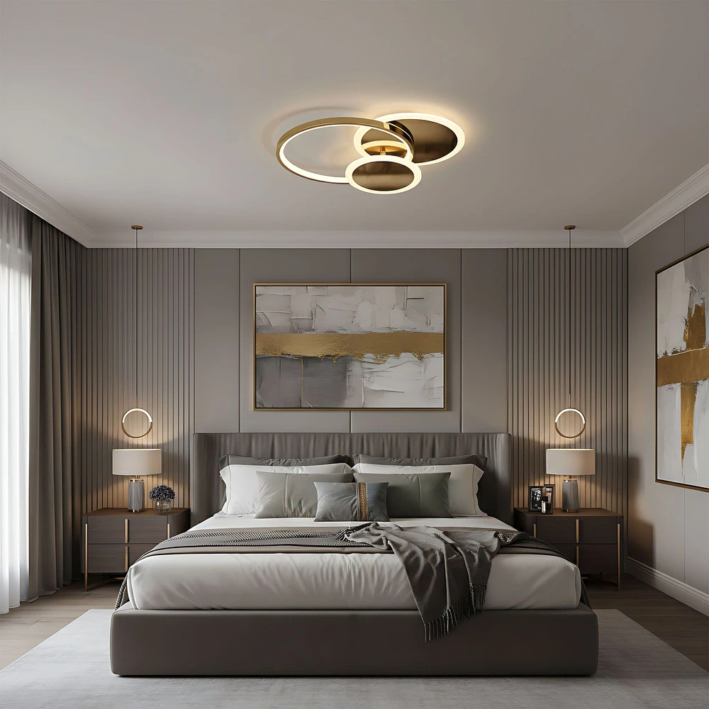 Lubinis šviestuvas Toolight Lubų šviestuvas APP1710-C Gold LED