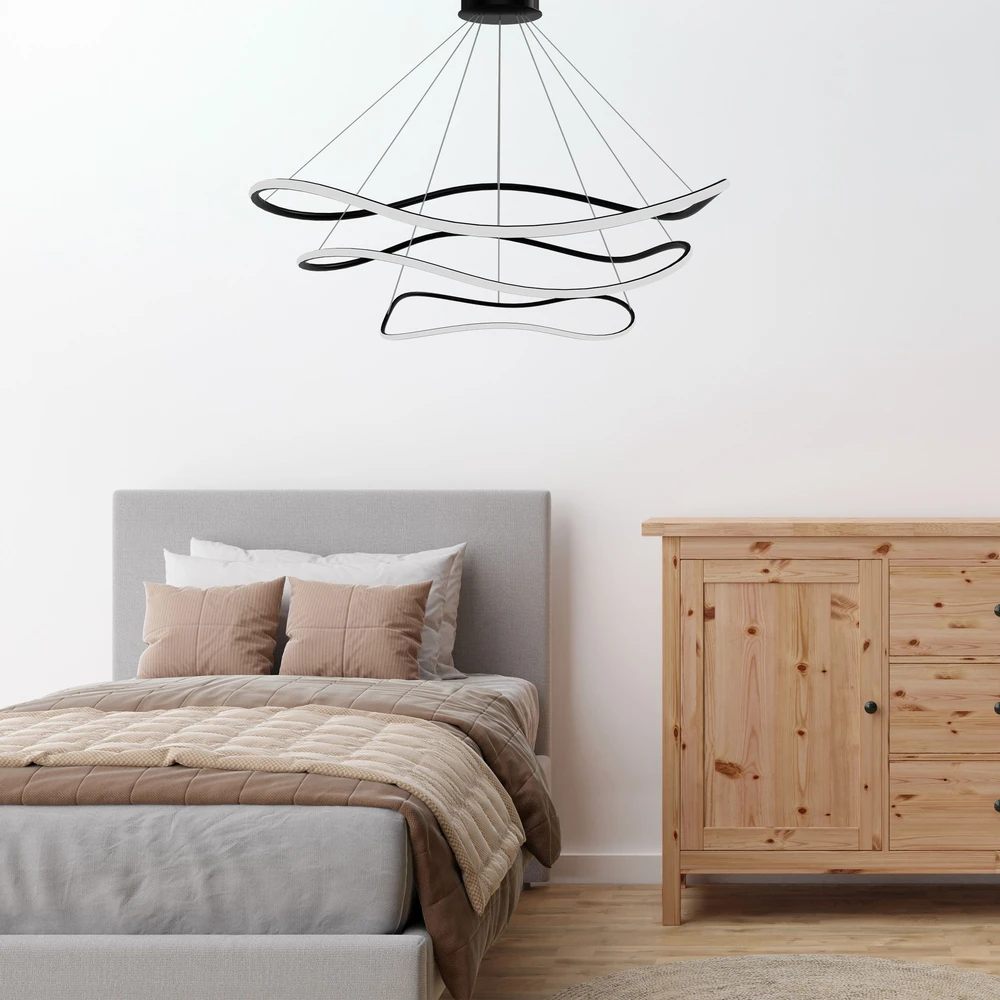 Lubinis šviestuvas Toolight Pakabinama Lempa Lhj016-cp3 Juodai