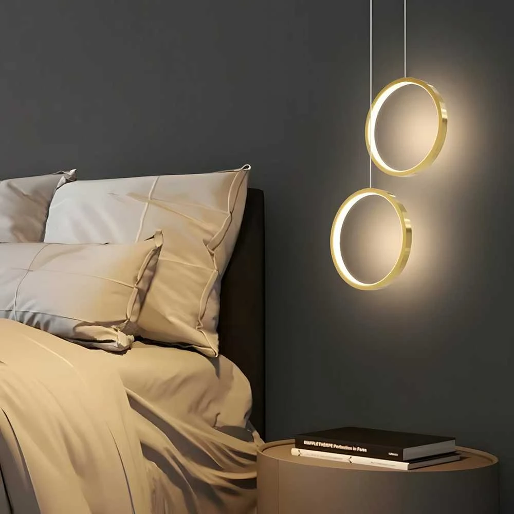 Lubinis šviestuvas Toolight Pakabinamas LED šviestuvas G112-CP Gold