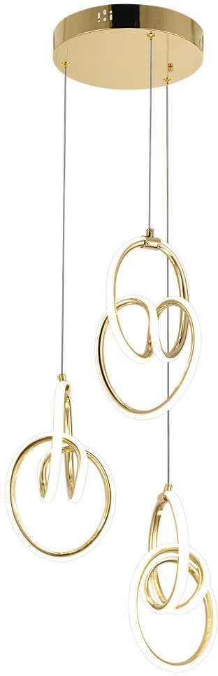 Lubinis šviestuvas Toolight Pakabinamas LED šviestuvas G082-3CPR Gold