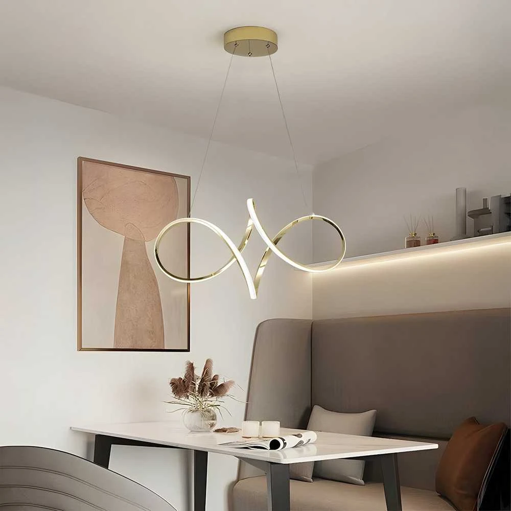 Lubinis šviestuvas Toolight Pakabinamas LED šviestuvas G081-1CP GOLD