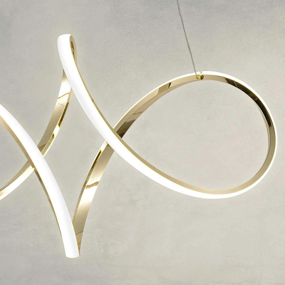 Lubinis šviestuvas Toolight Pakabinamas LED šviestuvas G081-1CP GOLD