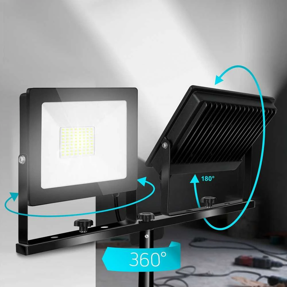 Lubinis šviestuvas Toolight Statybinė LED halogeninė ant stovo 2x30W RSL001-30N