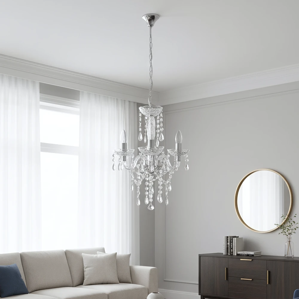 Lubinis šviestuvas Toolight Šviestuvas Ebt006-3cp Transparent