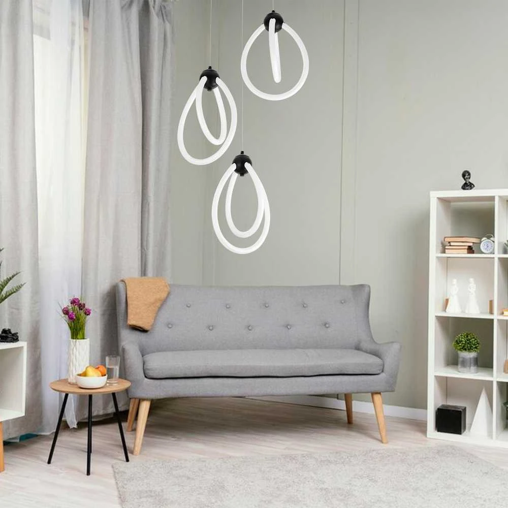 Lubinis šviestuvas Toolight Šviestuvas LED G022-3CPR Juodas