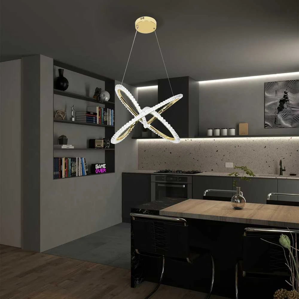 Lubinis šviestuvas Toolight Šviestuvas LED G035-CP Gold