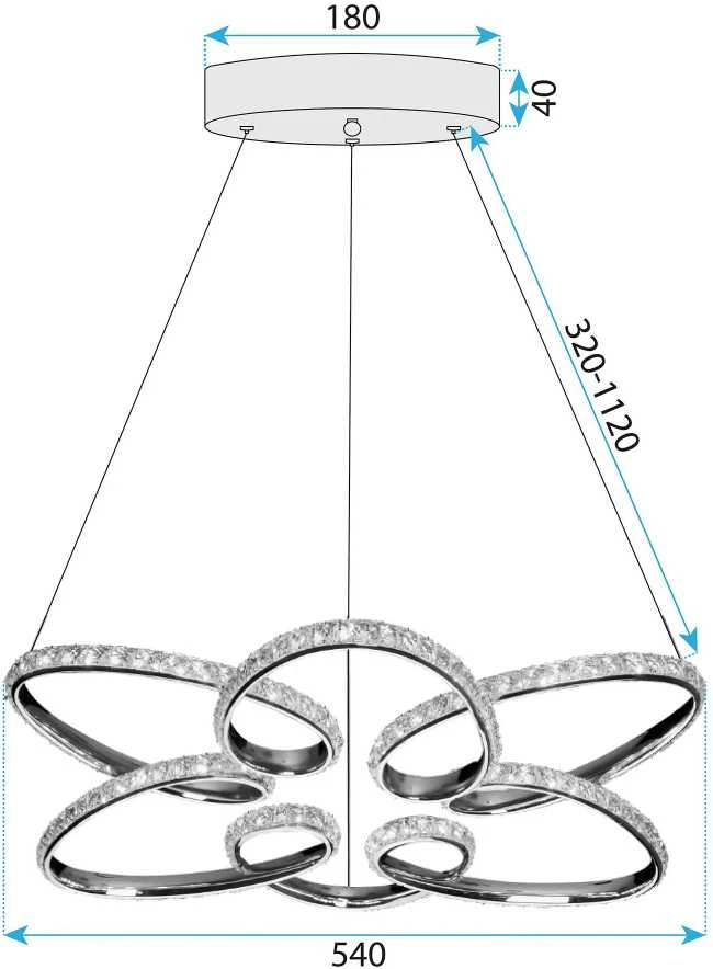 Lubinis šviestuvas Toolight Šviestuvas LED G001-CP Gold