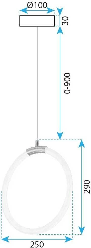 Lubinis šviestuvas Toolight Šviestuvas LED G020-CP Gold
