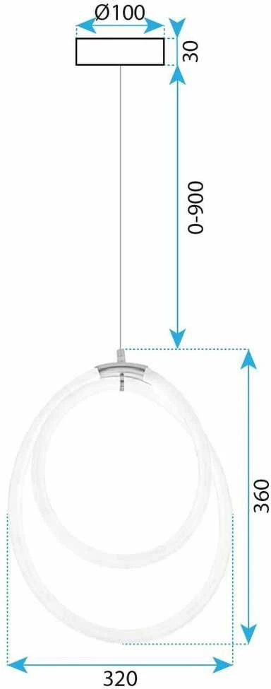 Lubinis šviestuvas Toolight Šviestuvas LED G021-CP Gold