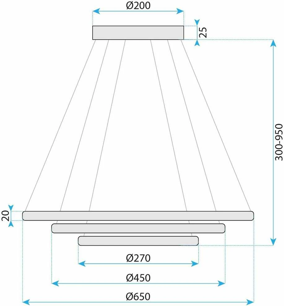 Lubinis šviestuvas Toolight Šviestuvas LED G036-CP Gold