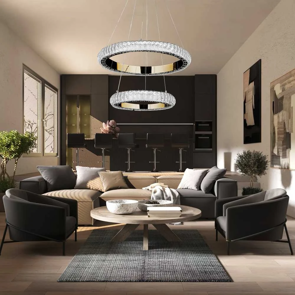 Lubinis šviestuvas Toolight Šviestuvas LED G043-2CP GOLD