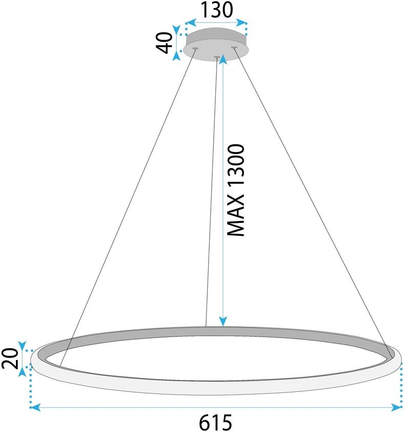 Lubinis šviestuvas Toolight Šviestuvas Led Lhj005-cp Gold