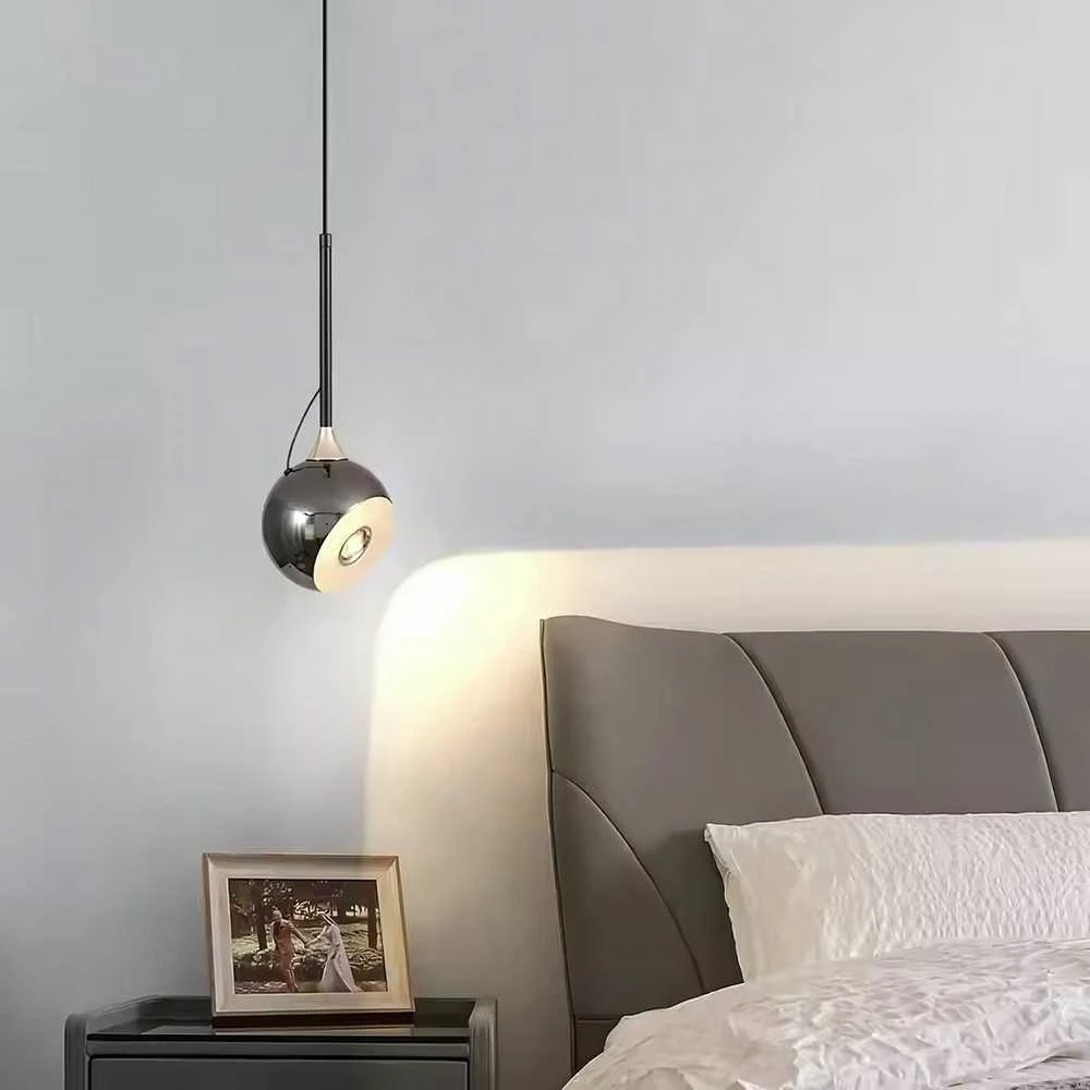 Lubinis šviestuvas Toolight Šviestuvas lubinis LED G087-1CP Juodas CHROME