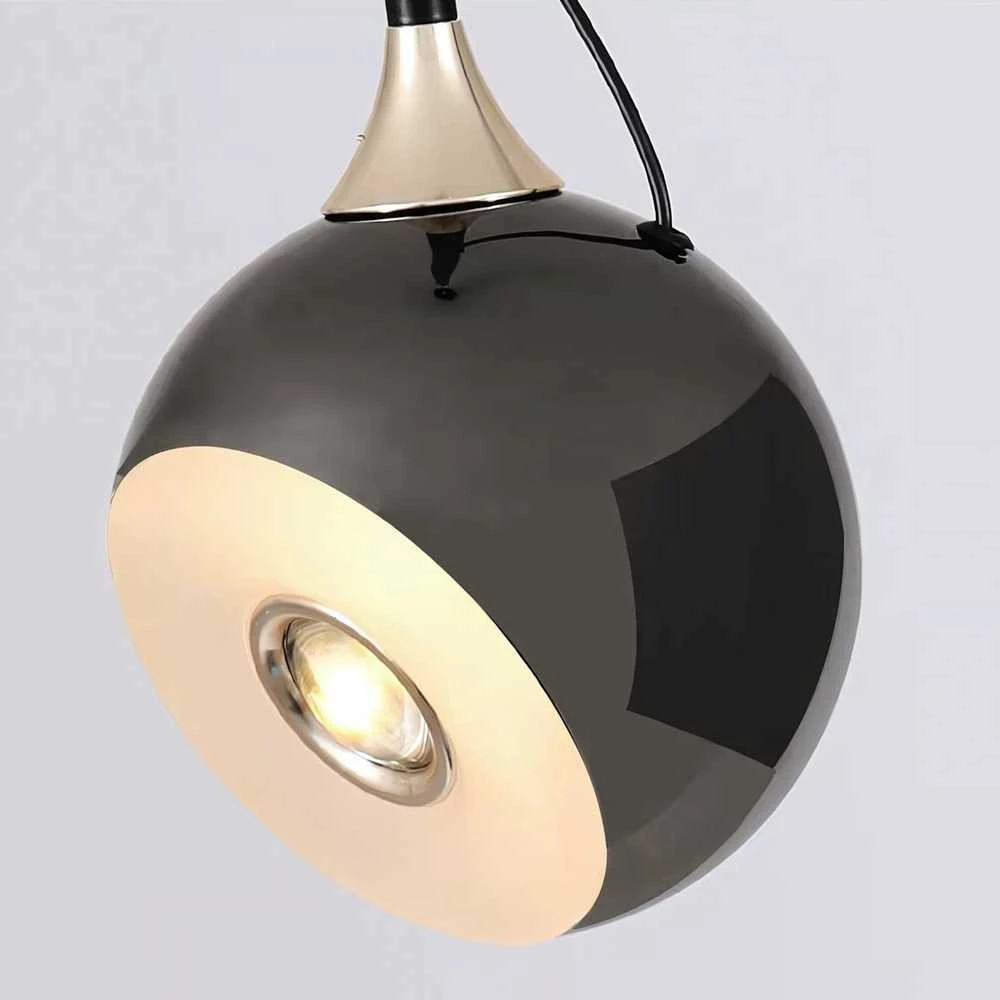 Lubinis šviestuvas Toolight Šviestuvas lubinis LED G087-1CP Juodas CHROME