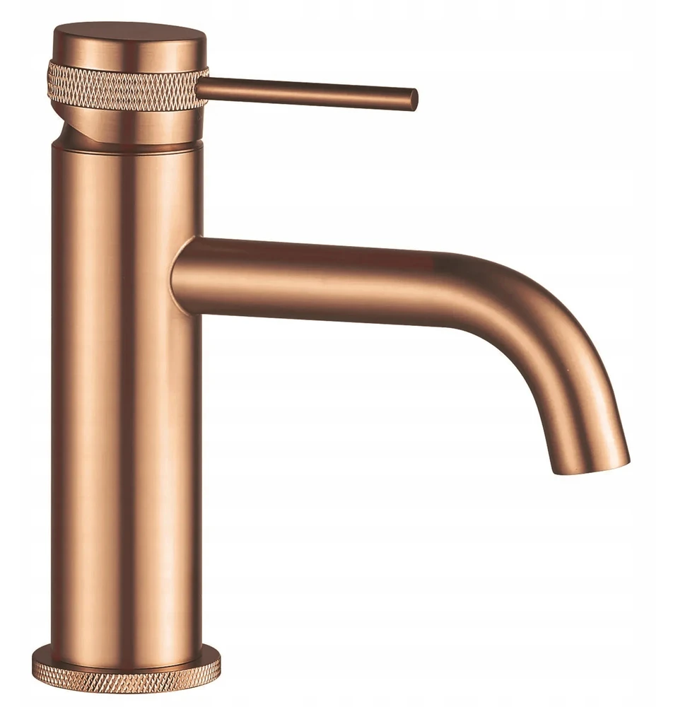 Maišytuvas Praustuvui Rea Lungo Grip Copper Auksinis Mažas
