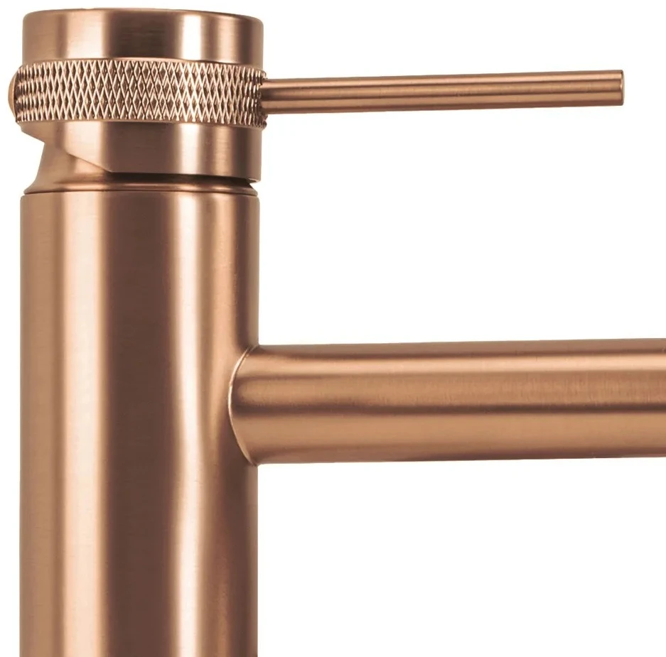 Maišytuvas Praustuvui Rea Lungo Grip Copper Auksinis Mažas