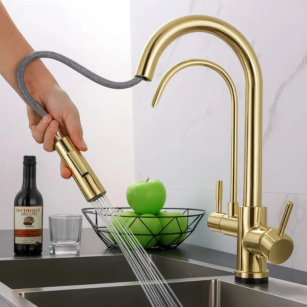 Maišytuvas virtuvės Rea Eco Fresh GOLD