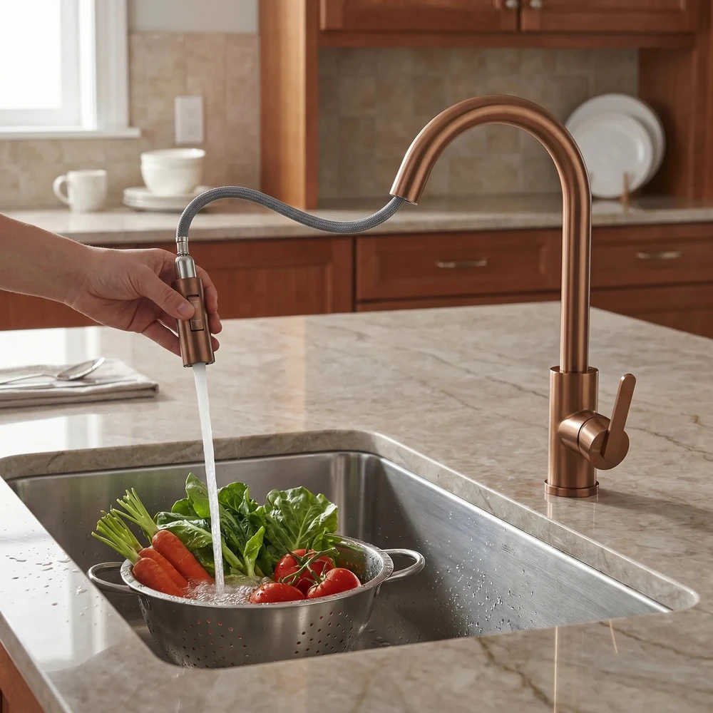 Maišytuvas Virtuvės Rea Ontario Copper