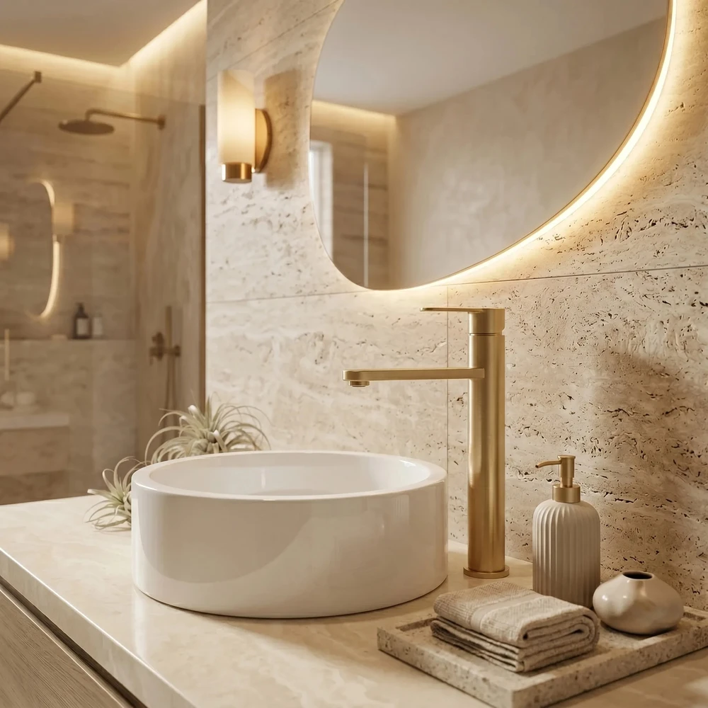 Maišytuvas vonios kambario Rea Acros Gold