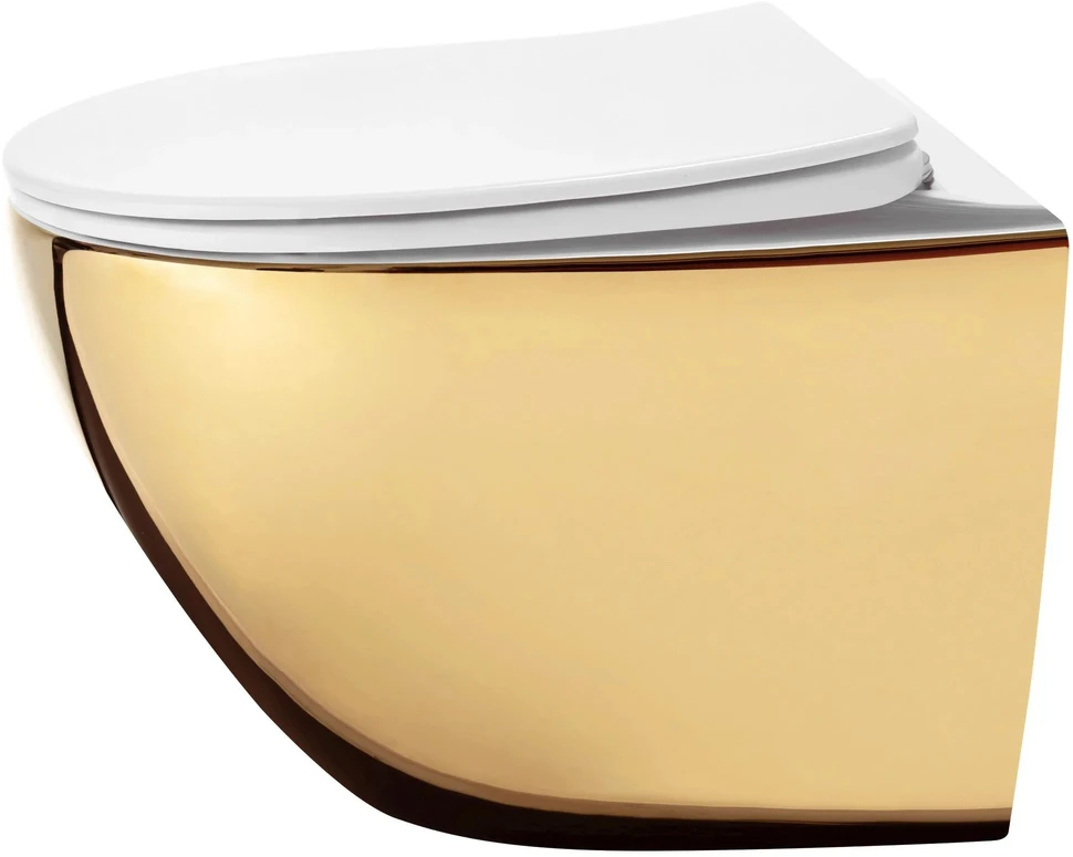 PAKABINAMAS KLOZETAS Rea Carlo Mini Tornado NF Baltas GOLD