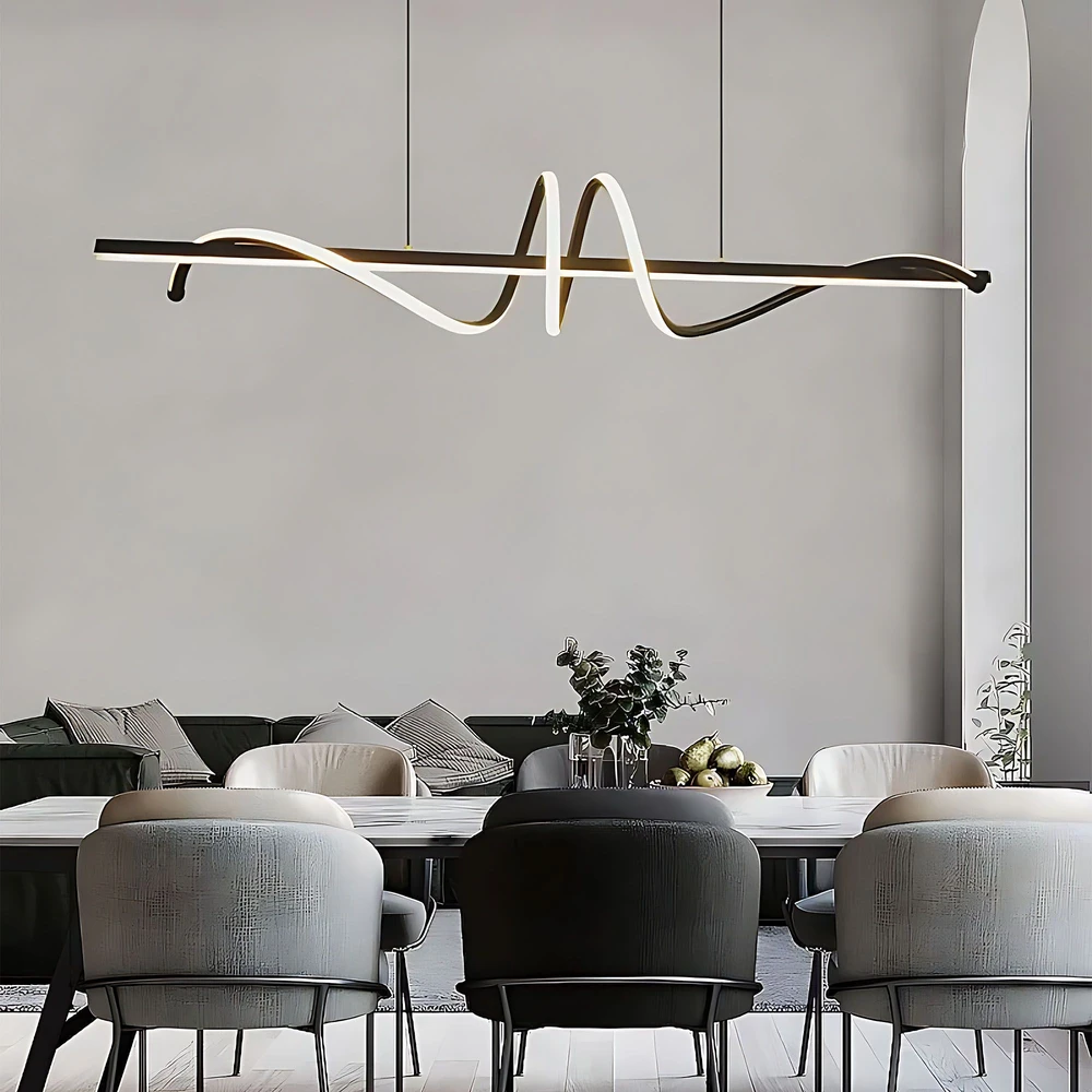 Pakabinamas šviestuvas Toolight Lampa wisząca LHJ023-CP 120 cm Juodas