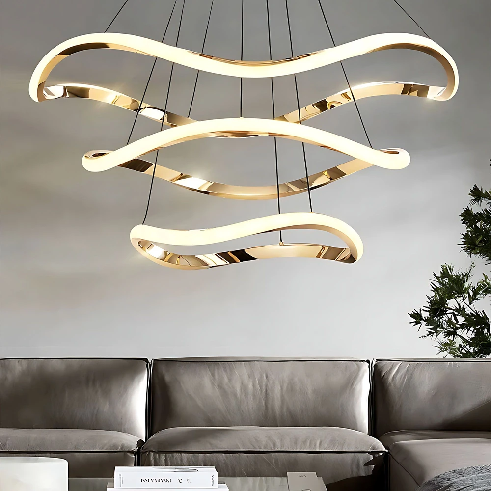 Pakabinamas šviestuvas Toolight Lampa wisząca LHJ018-CP3 GOLD