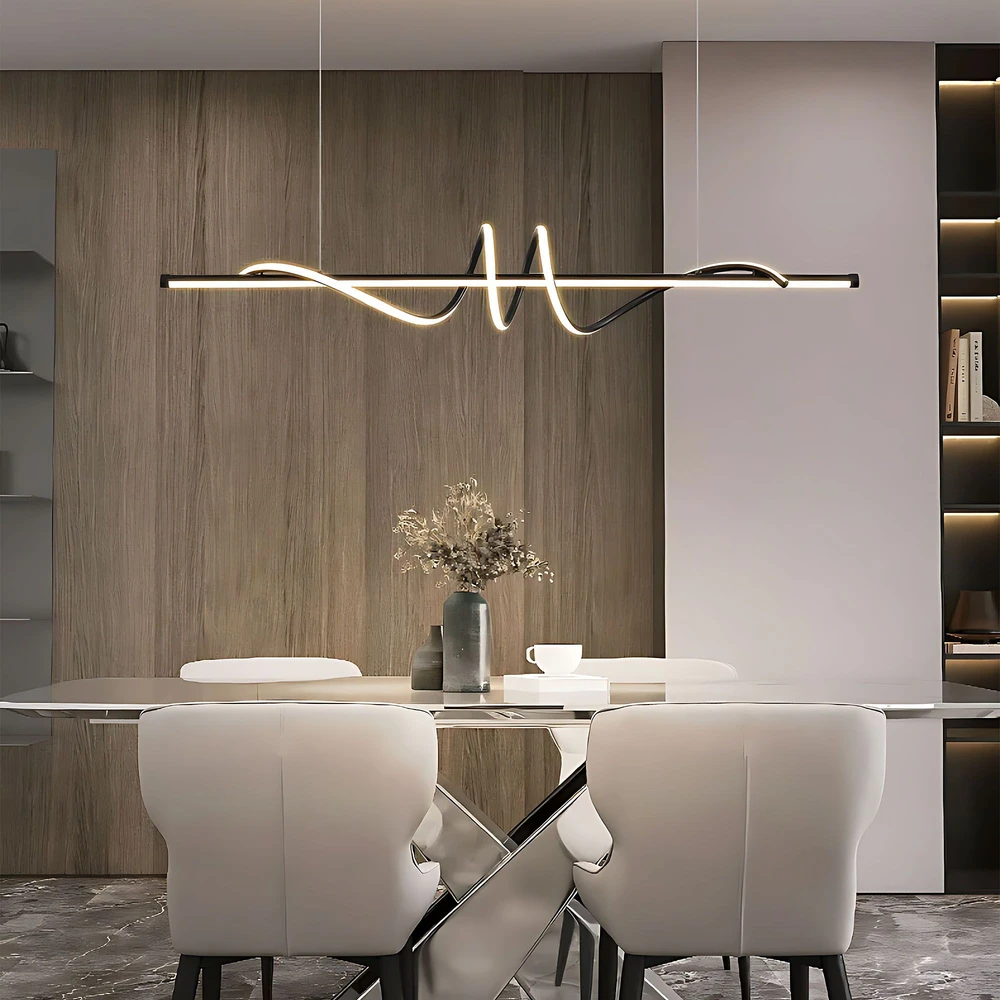 Pakabinamas šviestuvas Toolight Lampa wisząca LHJ023-CP 120 cm Juodas